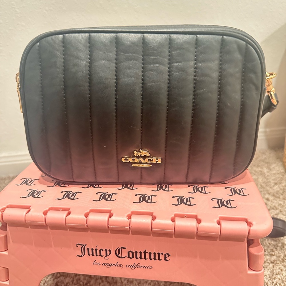 Coach Black Quilted Crossbody Bag